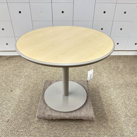 Used Haworth 36" Break Room Table (Maple & Pewter & Grey) BRK1882-007