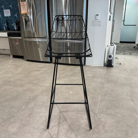 Used Modern Bar Height Wire Stool (Black) CBA1880-023