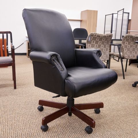 Used Best Leather Executive Chair (Black) CHE1775-003