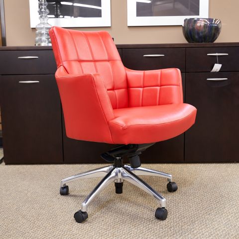 Used Cabot Wrenn Executive Office Chair (Red) CHE1845-017 - Front Angle View