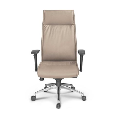 Alto Leather High Back Executive Chair (Sand)