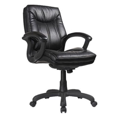 Mid Back Faux Leather Executive Chair OFD-7100-BLK (Black)