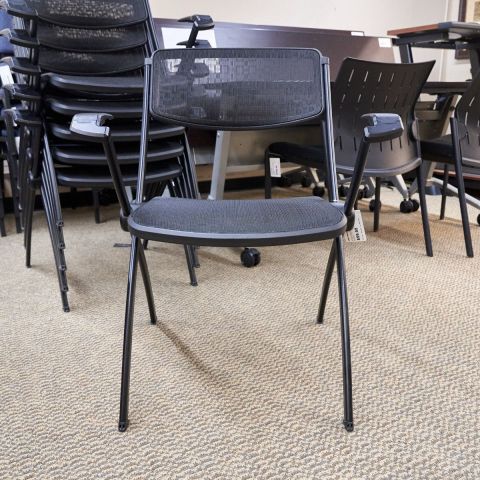 Used Nesting Stack Chair (Black) CHK1794-008