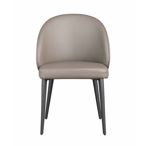 Chibello Katey Modern Curved Back Office Guest Chair (Taupe)  - Front View