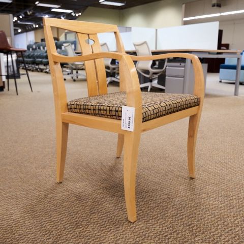 Used Slat Back Guest Side Chair (Maple) CHS1786-006