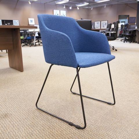 Used Guest Side Chair (Blue & Black Frame) CHS1790-012