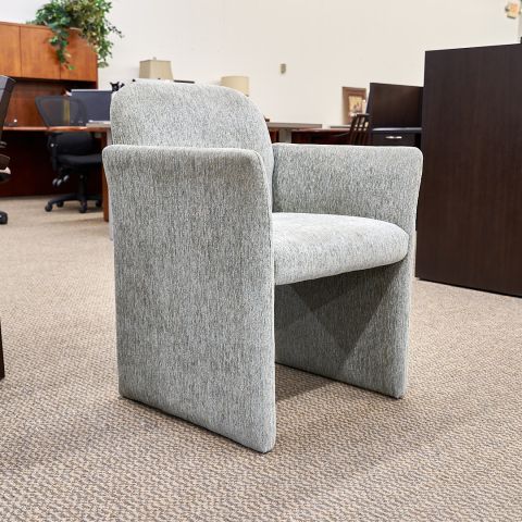 Used Upholstered Office Guest Chair (Light Grey) CHS1838-012