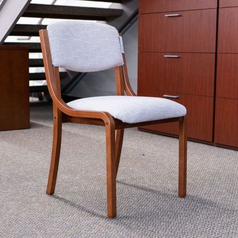 Used JSI Sterling Guest Chair (Showroom Sample - Walnut & Cream) CHS9999-1020