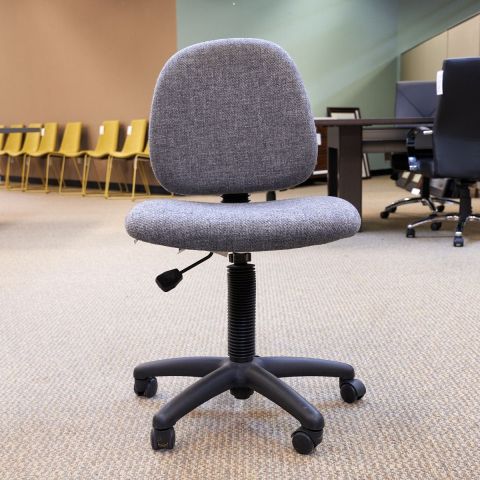 Used Armless Fabric Task Chair (Grey) CHT1781-051