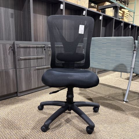 Used OFD Hi-Back Ergo Armless Task Chair (Black) CHT1879-015