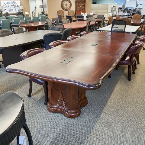 Krug 6 Foot Used Wood Veneer Conference Table, Maple - National Office  Interiors and Liquidators