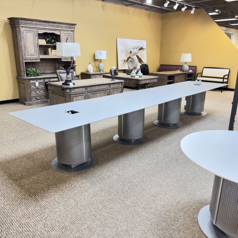 Used Knoll 16' Foot Conference Table (Silver & Grey) CTB1853-005