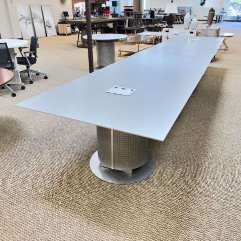Used Knoll 16' Foot Conference Table (Silver & Grey) CTB1853-005