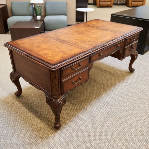 Used Hooker Traditional Table Desk (Cognac) DET1771-007