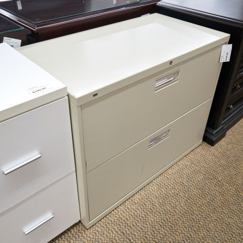 Used Hon 2 Drawer 36" Lateral File Cabinet (Putty) FIL1711-038