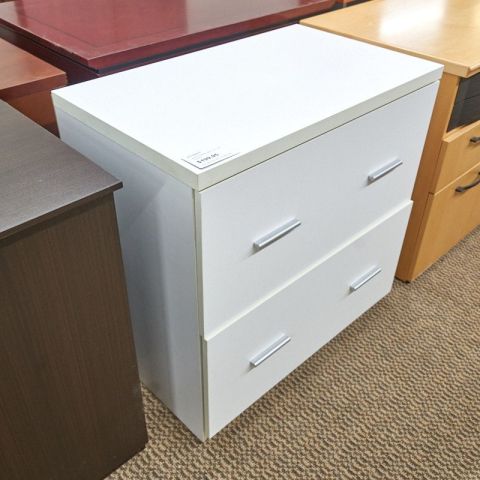 Used 2 Drawer 30" Lateral File (White) FIL1755-014