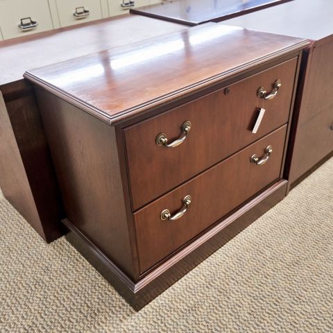 Used Traditional 36x20 2 Drawer Lateral File (Walnut) FIL1792-029