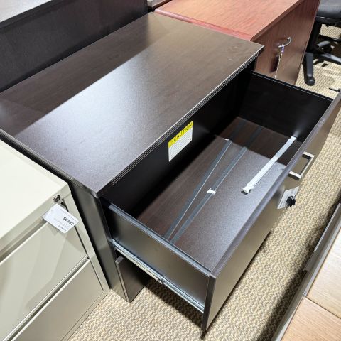 Used Laminate 2 Drawer File Cabinet (Espresso) FIL9999-1689