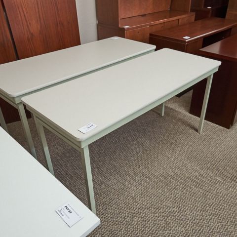 Used 24x60 Folding Table (Putty & White) MIS1633-004