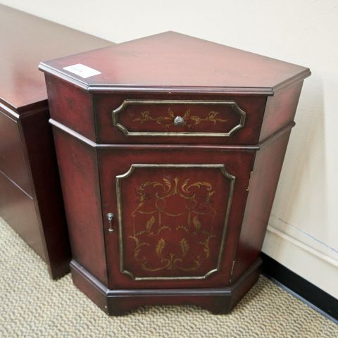 Used Traditional Corner Table (Dark Red) OCC1787-008