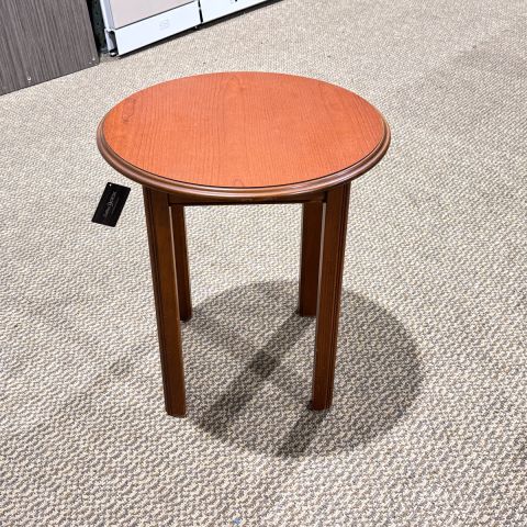 Used 22" Inch Round Veneer End Table (Light Cherry) OCC1795-006