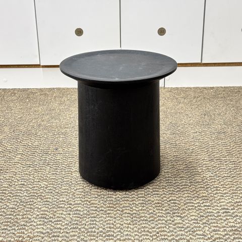 Used Solid Wood Small End Table (Black) OCC1884-015