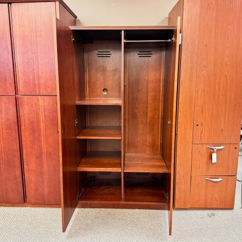 Used 37x70 Veneer 2 Door Storage Wardrobe (Cherry) STO1865-011