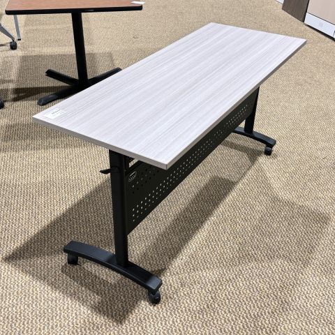 Used 24x60 Training Table (Blanc De Gris & Black) TRN999-601