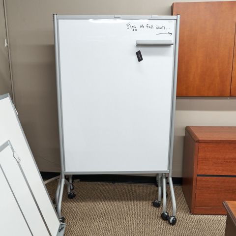 Used Safco 42x70 Magnetic Rolling White Board VIS1806-035