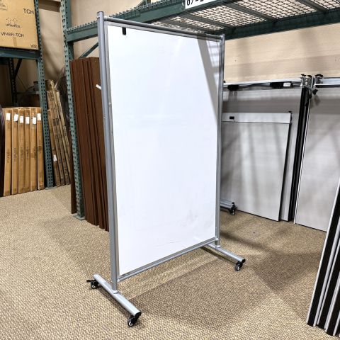 Used 66x43 Magnetic Mobile Whiteboard VIS1853-022 - Front View