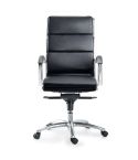 Livello Leather High Back Executive Chair (Black)