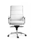 Livello Leather High Back Executive Chair (White)