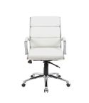Boss CaressoftPlus™ Mid-Back Executive Chair (White)