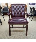 Used Traditional Tufted Side Chair (Burgundy) CHS1794-013