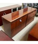 Used Traditional 4 Drawer Lateral File Credenza (Walnut) CRK9999-1583