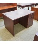 Used 48" Single Ped Laminate Desk (Mahogany) DEE1783-002