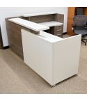 Used Lacasse Right Reception Desk (White & Grey) DER1813-001