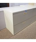 Used Hon 42" 2 Drawer Lateral File Cabinet (Putty) FIL1669-004