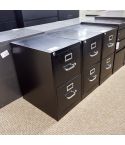 Used 15x26 2 Drawer Vertical File Cabinet (Black) FIV1755-019